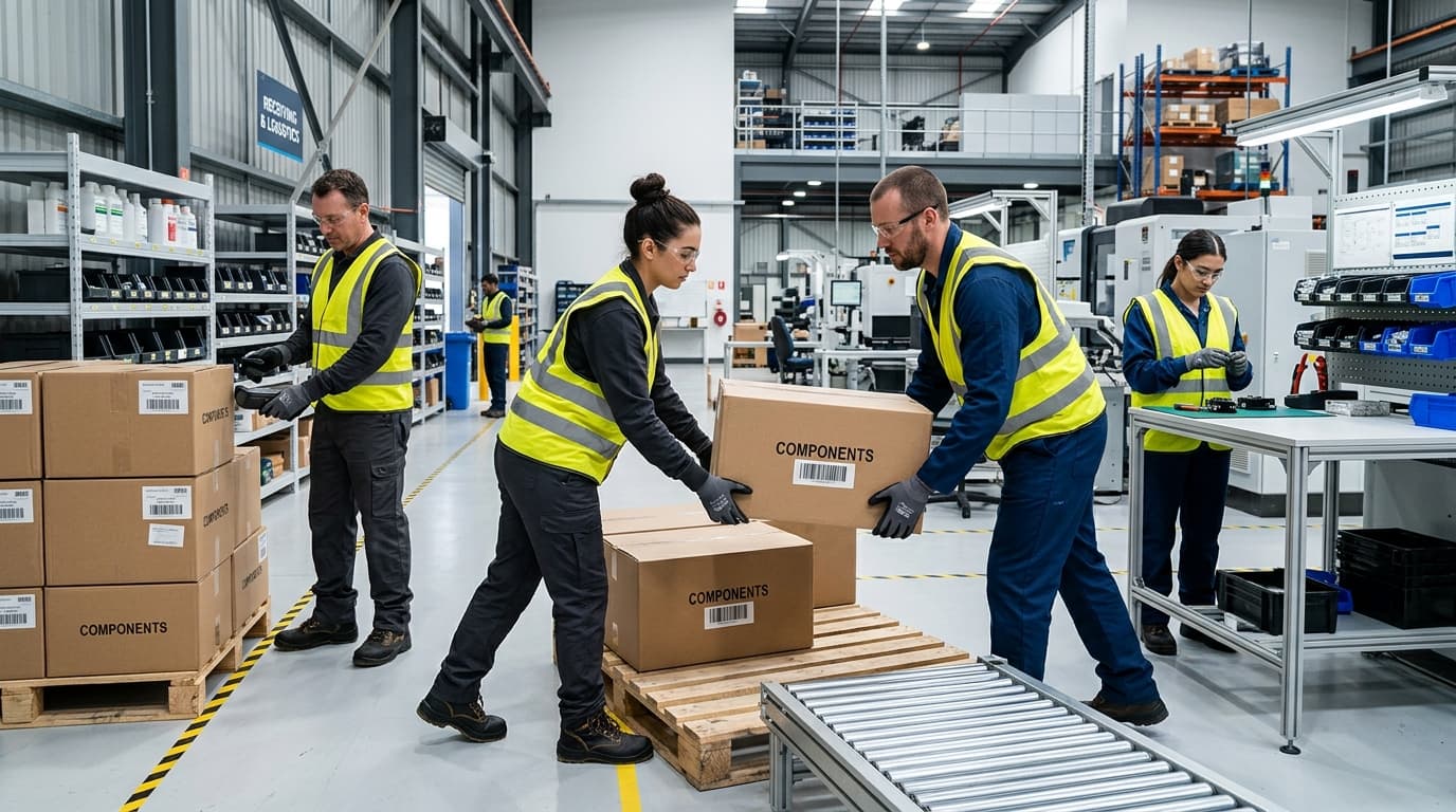 General workforce engaged in routine tasks