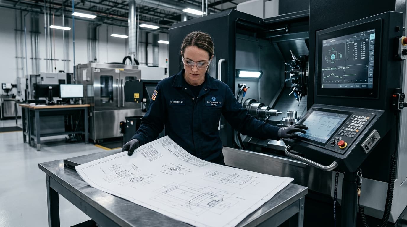Skilled professional industrial worker